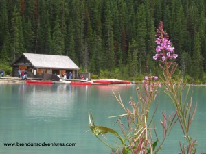 The old cabin on Lake Louise