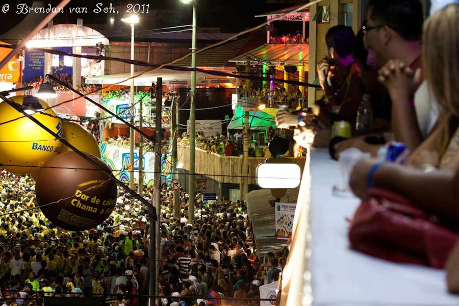 View from Che Lagarto during Carnival, Salvador de Bahia