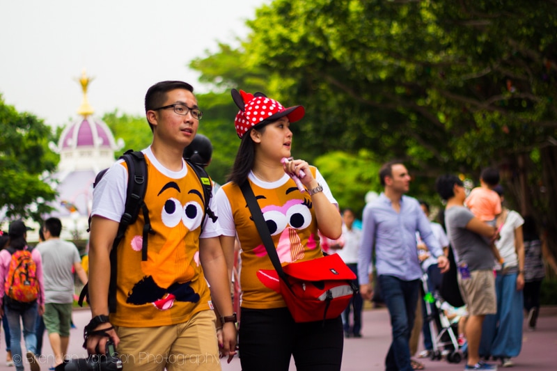 Hong Kong Disneyland couple