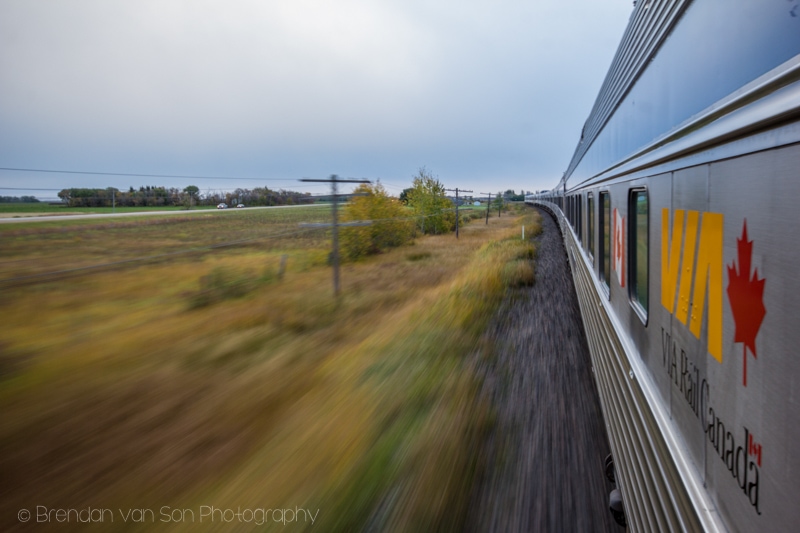 Taking Photos from Trains, VIA Rail, Canada