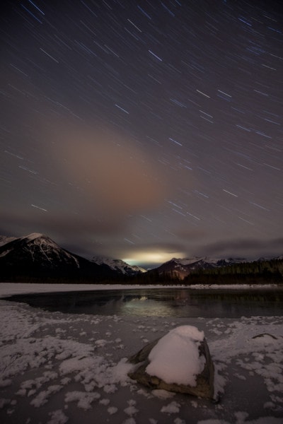 Banff Night Photography, Vermillion Lakes