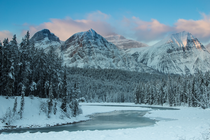 Icefields parkway winter