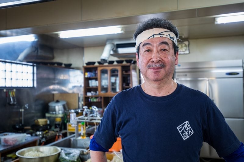 Ramen chef in Kamikawa, Hokkaido